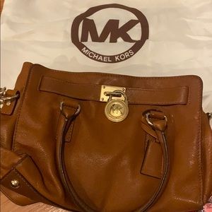 Michael Kors Hamilton East West Leather Satchel